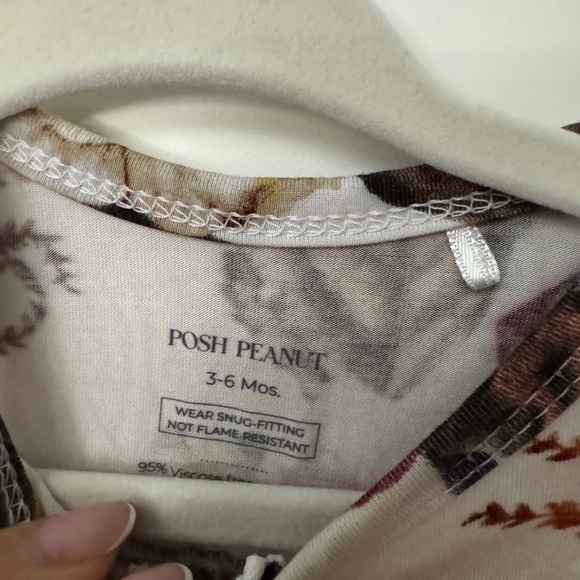 Posh Peanut ruffle zippy footie outfit - Picture 2 of 2